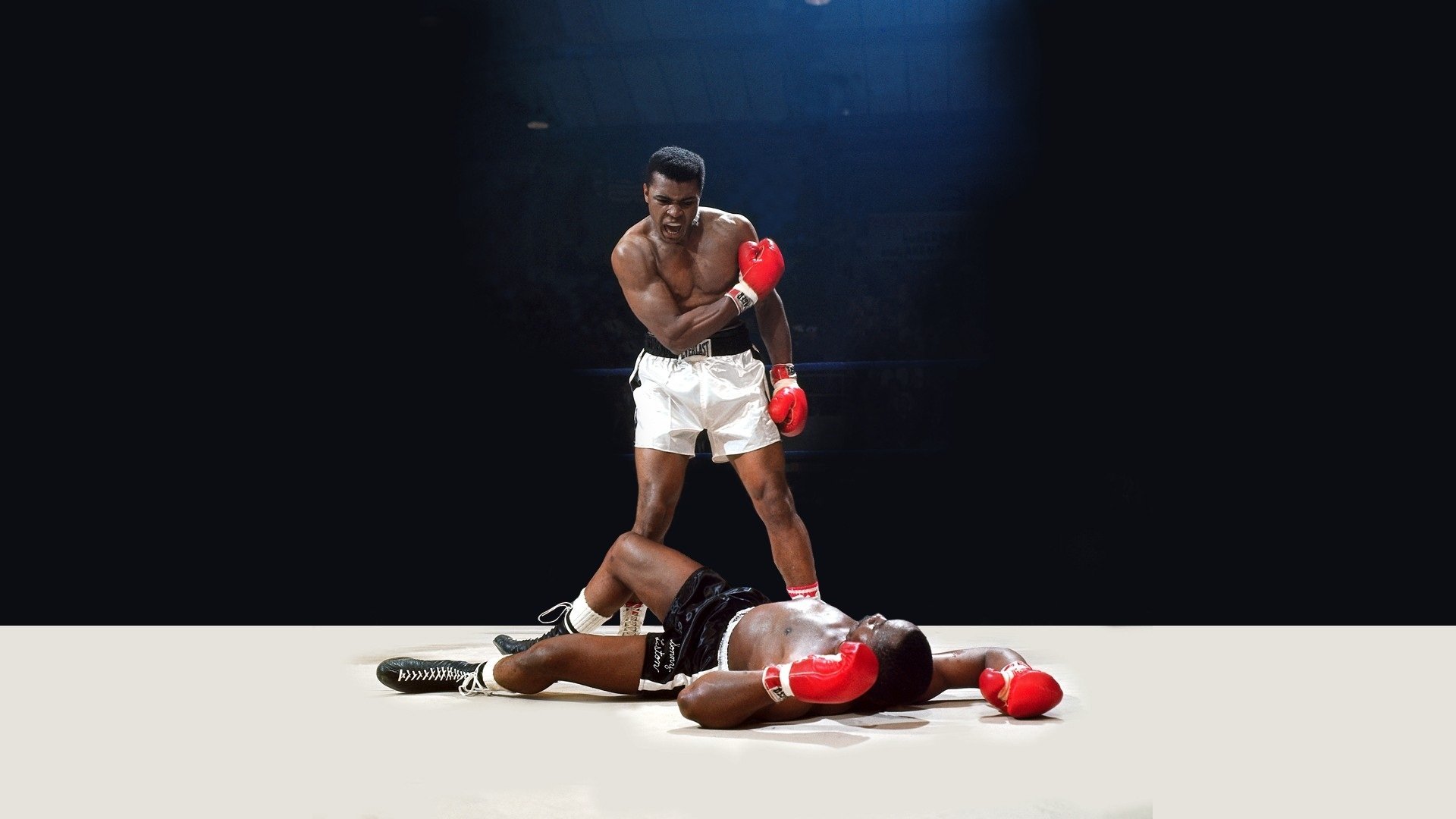 mohammed ali legende ring schlag knockout wut licht