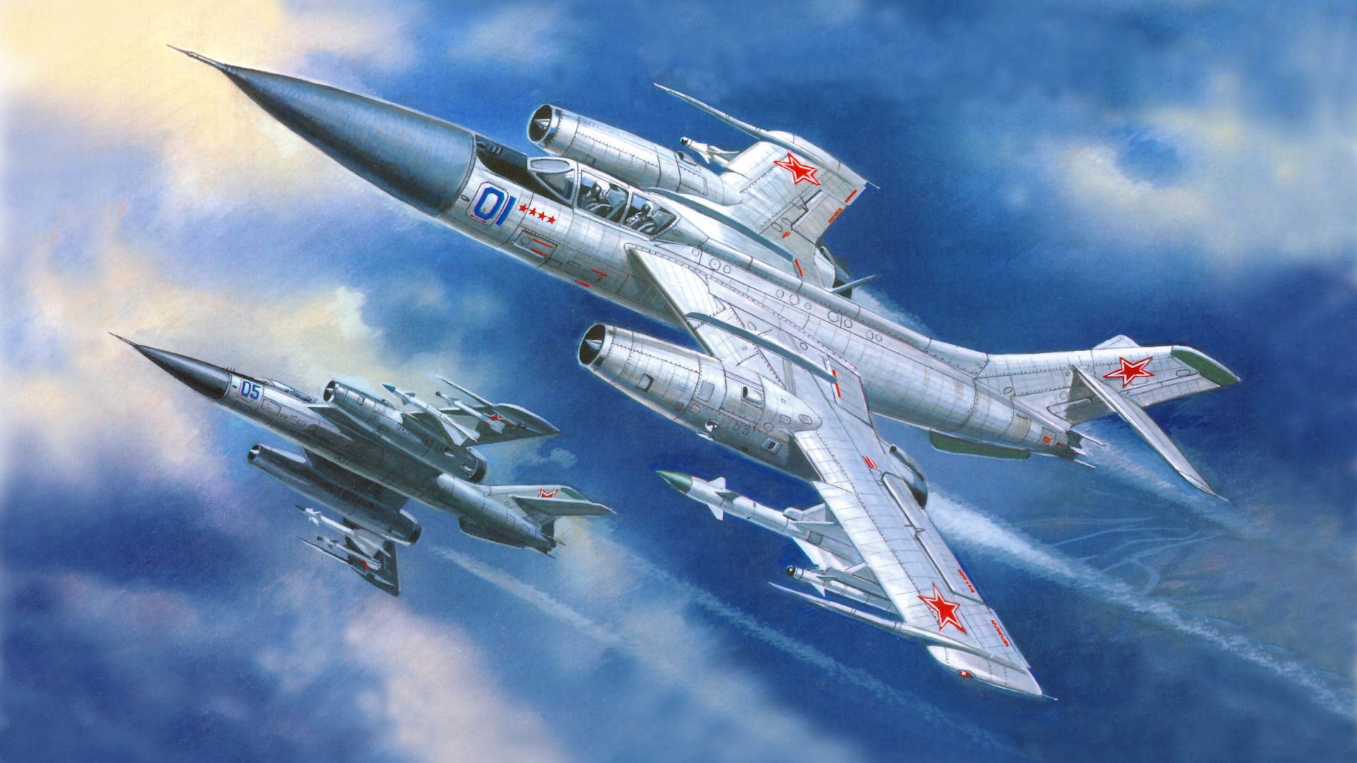 yak-28 the plane fighter figure pair