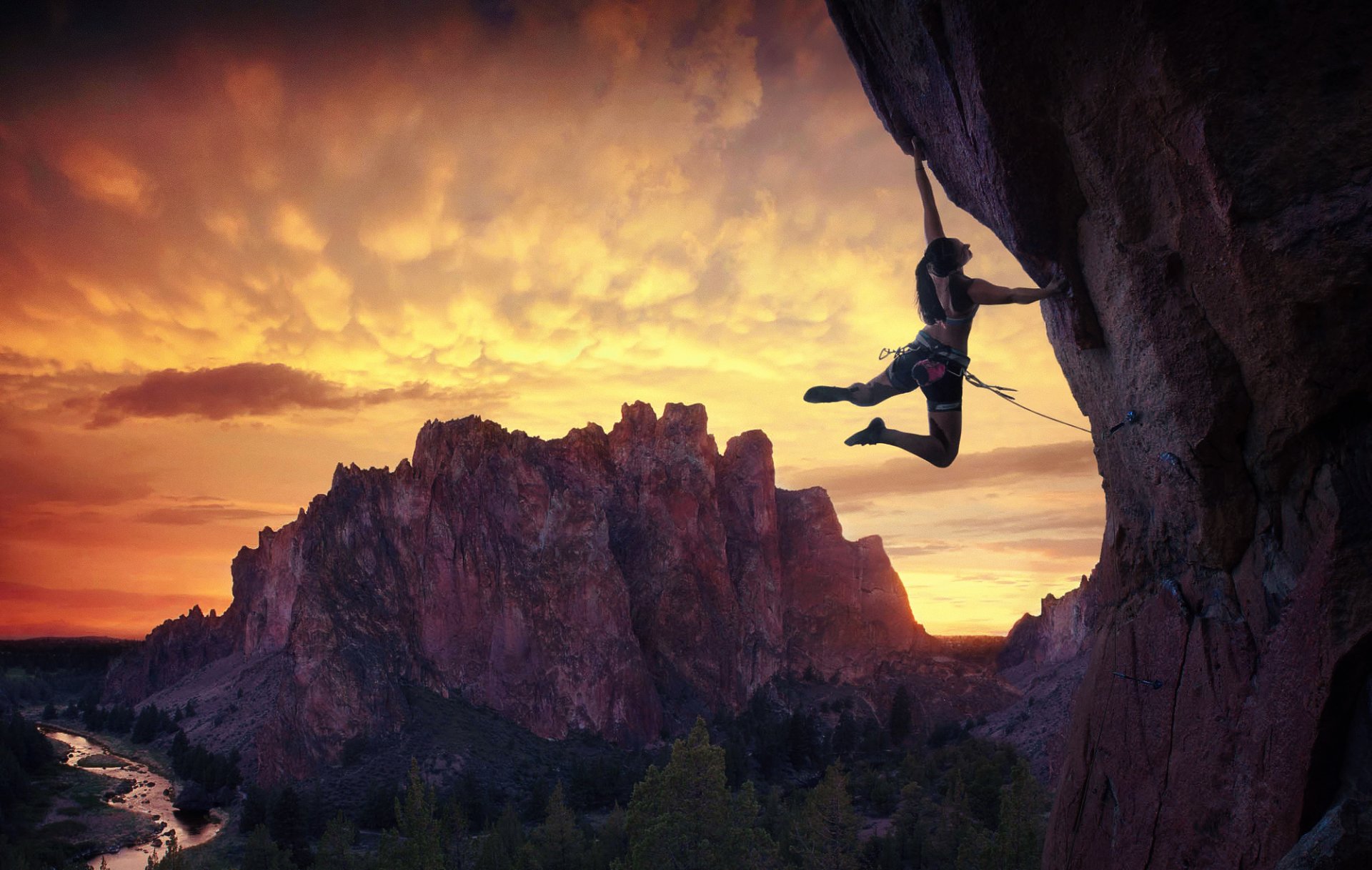 sport aktivurlaub klettern kletterkragen amanda clark berge klippen oregon smith rock state park