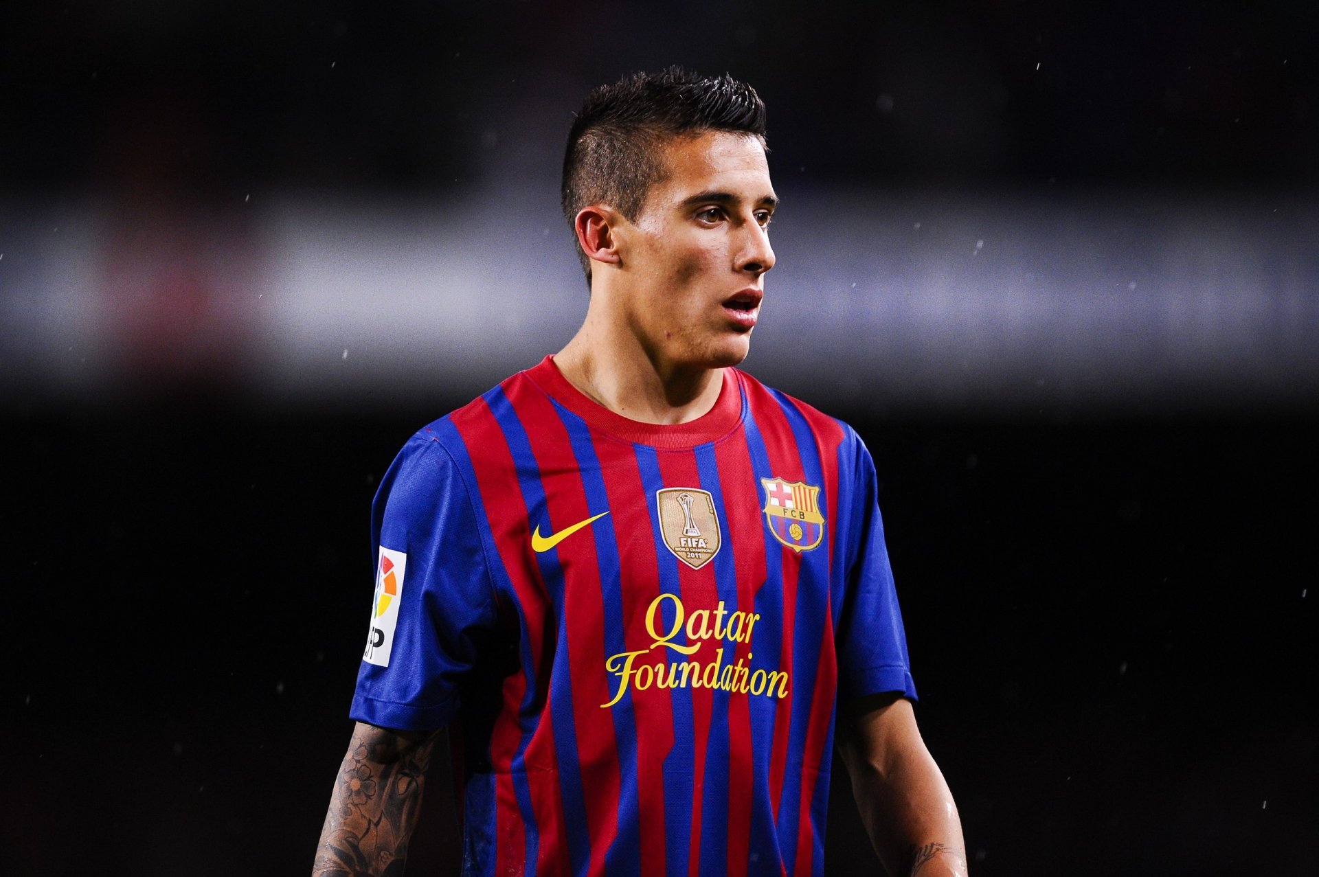 tello christian tello fc barcelona barcellona giocatore calciatore club uniforme calcio