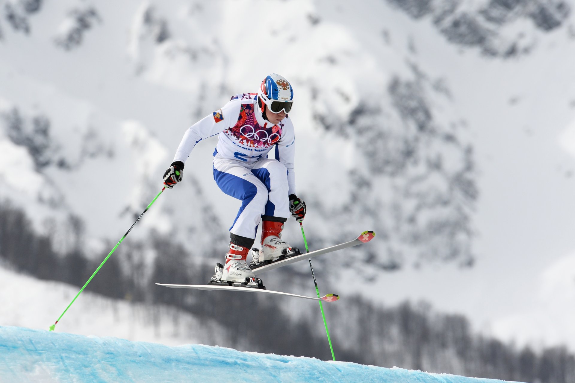 ski-cross yegor korotkov sochi 2014 sochi-2014 juegos olímpicos de invierno xxii juegos olímpicos de invierno sochi-2014 rusia esquí palos nieve montañas