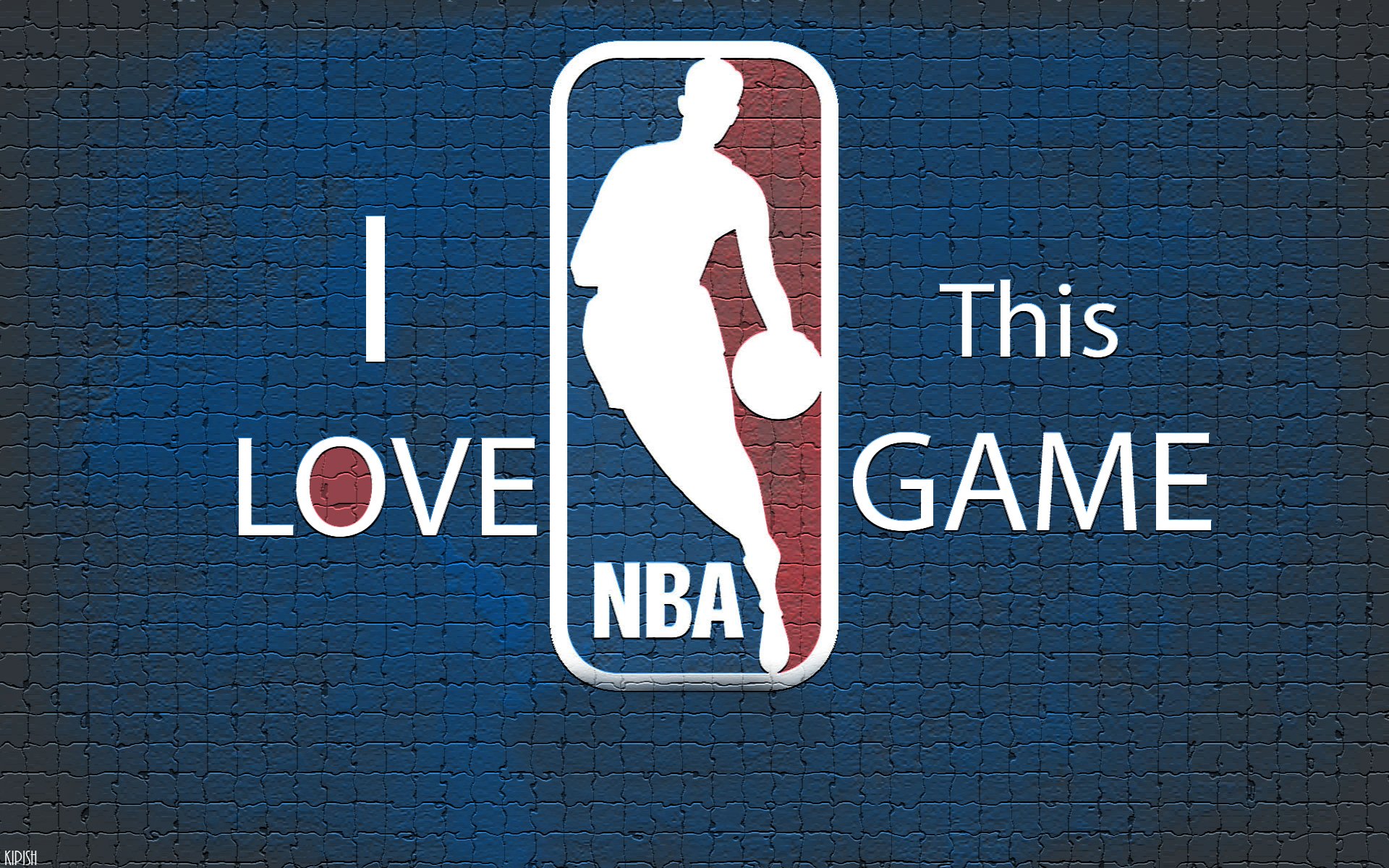 nba basket logo sfondo blu parete