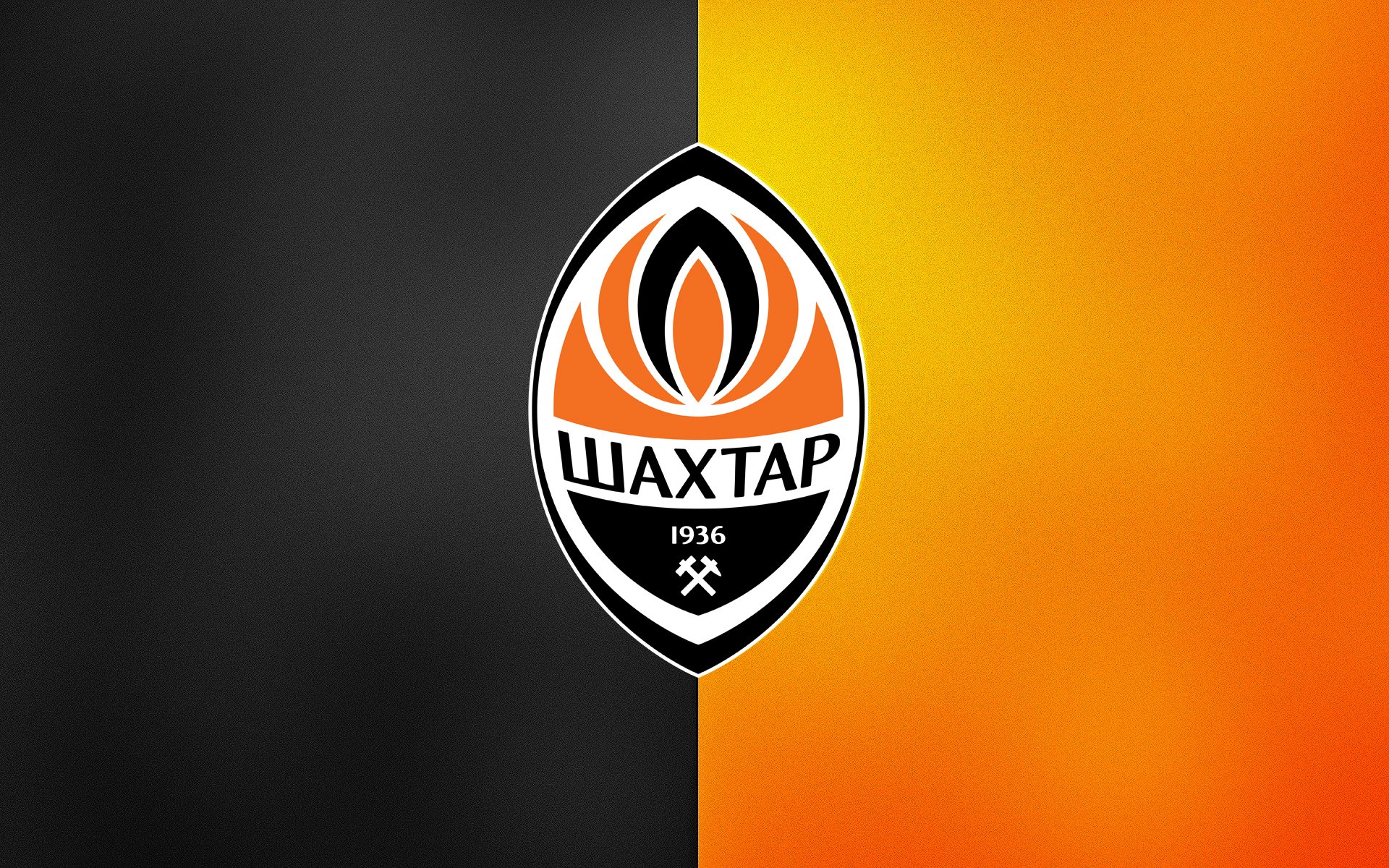 football shakhtar logo sports logo background black orange vertical