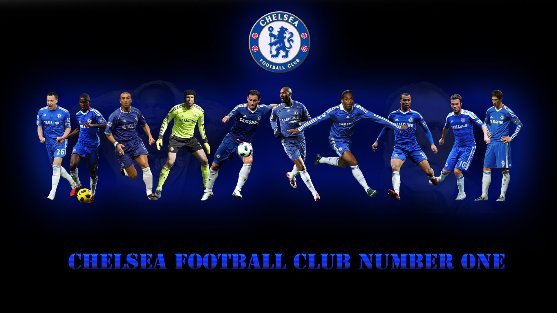 chelsea players team number one emblem