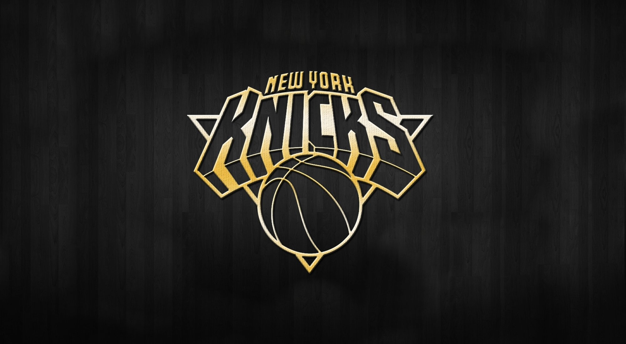 knicks basket-ball nba logo fond or