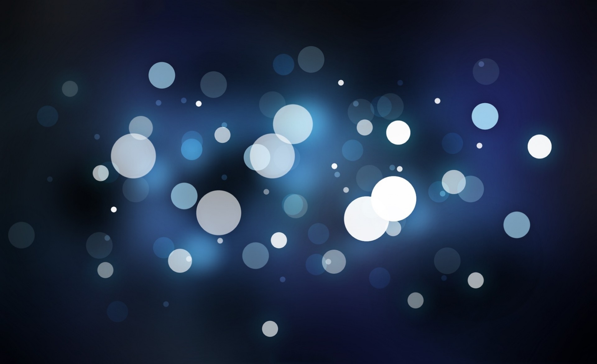 blues cercles bokeh illustration