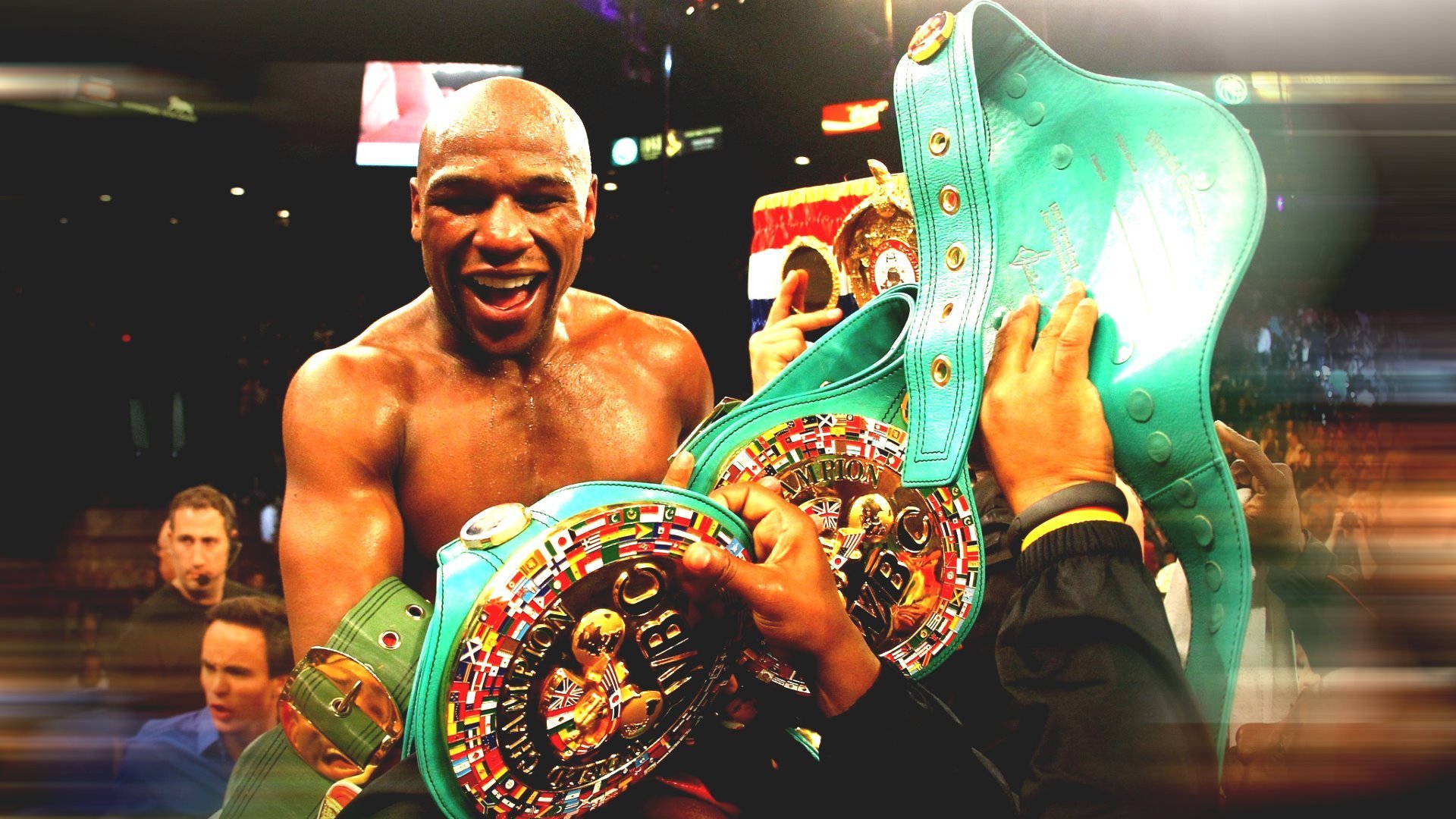 floyd mayweather jr. boxen floyd mayweather champion gürtel freude champion