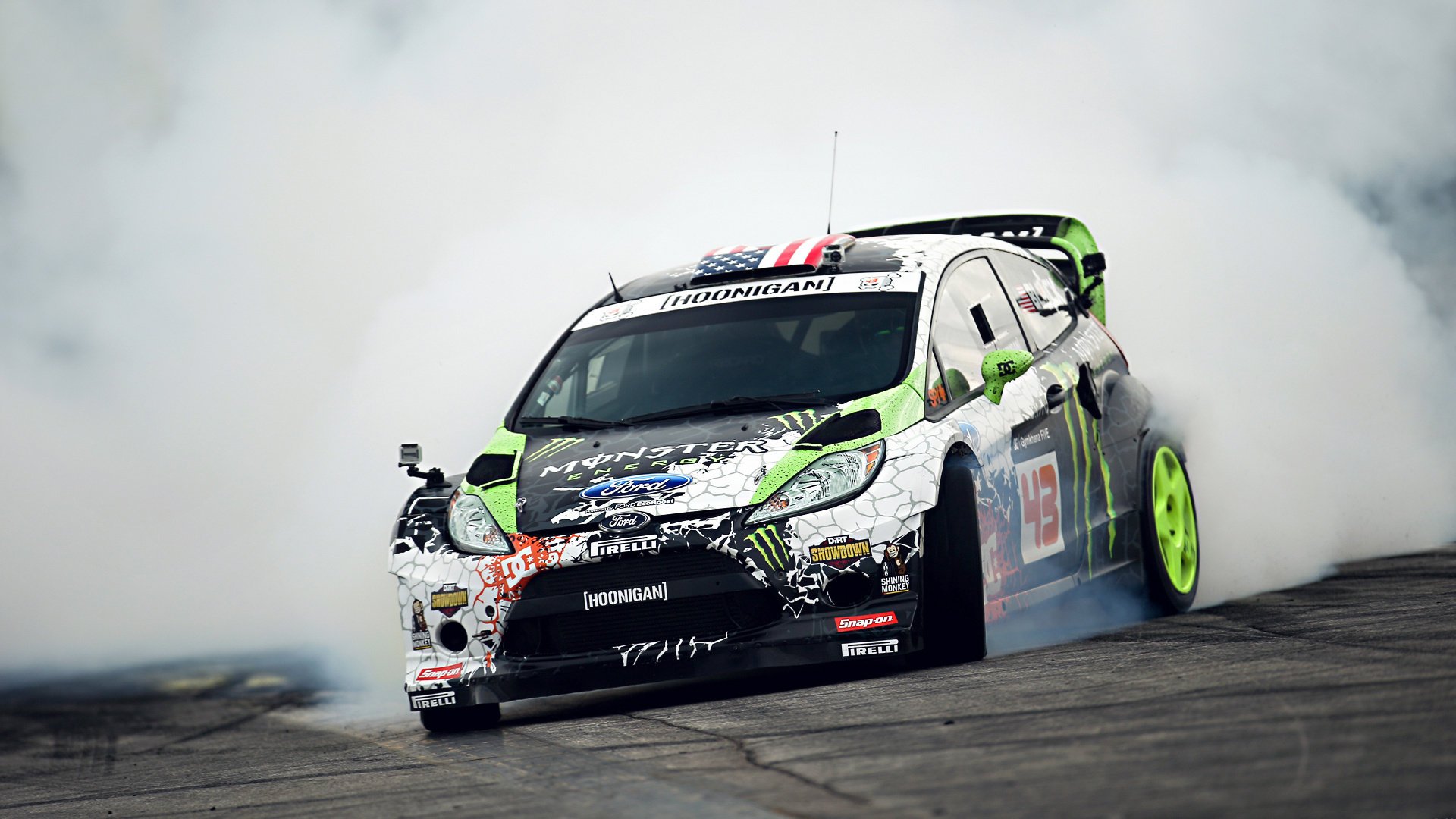 ford sports car gymkhana monster energy tuning drift smoke fiesta ken block