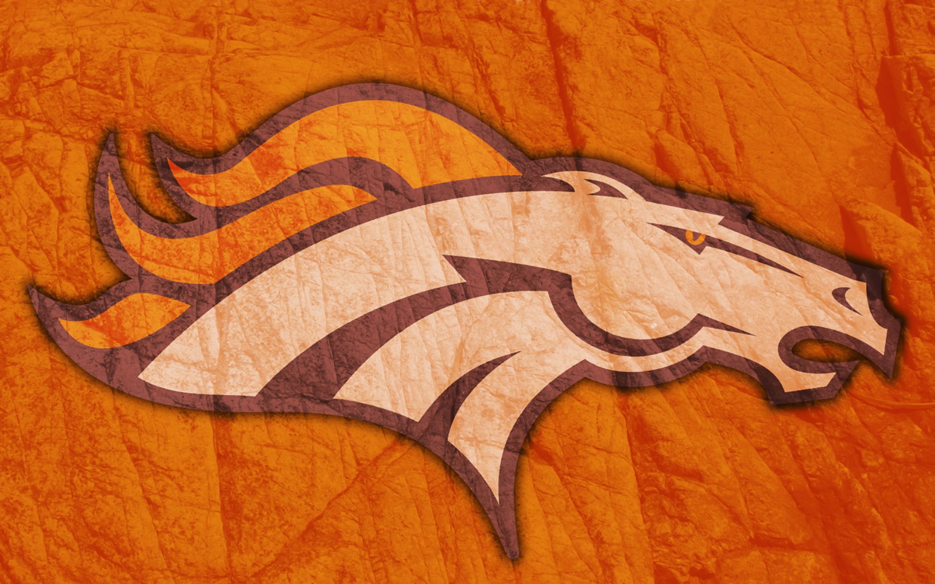 denver broncos pferd kopf mähne flamme muster emblem american football logo 2014