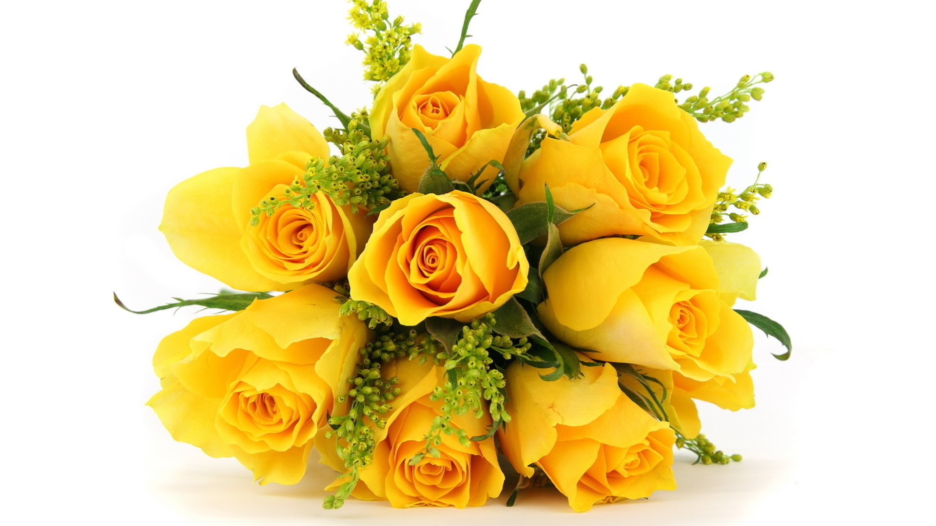 fleurs bouquet jaune roses