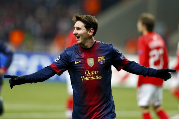 Lionel Messi at the Champions League