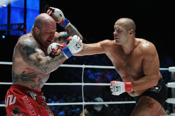 Kampf zwischen Fedor Emelianenko und Jeff Monson