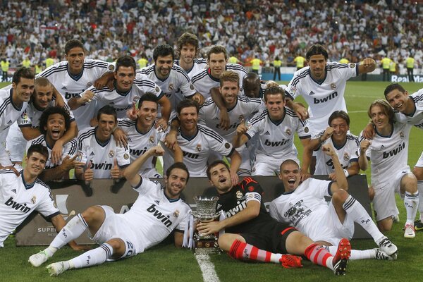 Tir d équipe de l équipe de football du Real Madrid