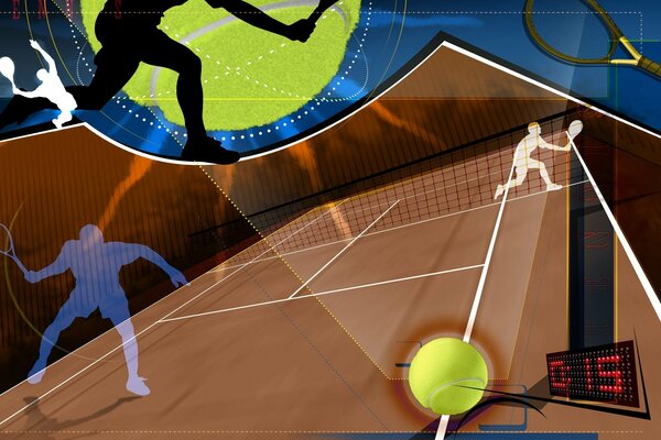 La abstracción de jugar al tenis