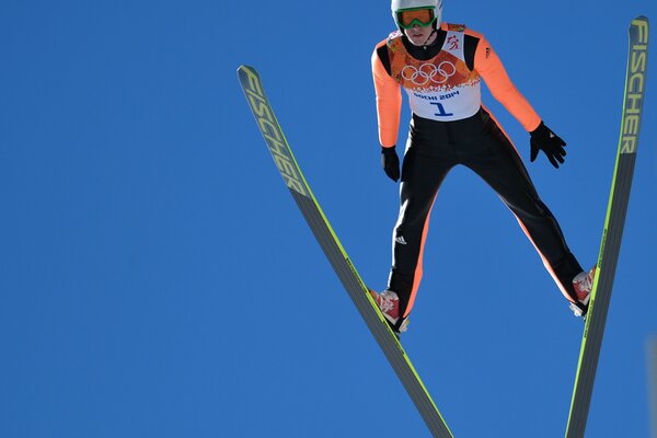 Yevgeny Klimov en el esquí en Sochi - 2014