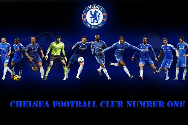 Emblema del equipo número uno del Chelsea