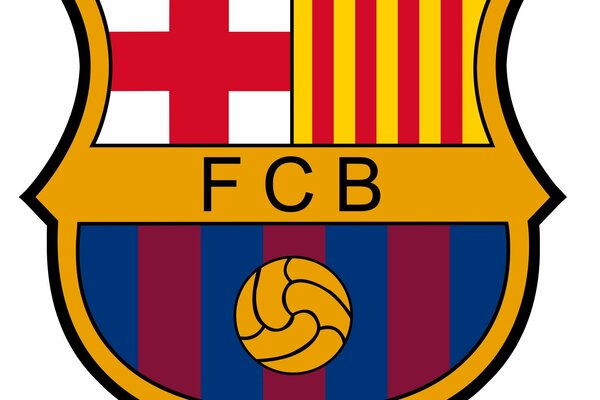 The emblem of the Barcelona Football Club
