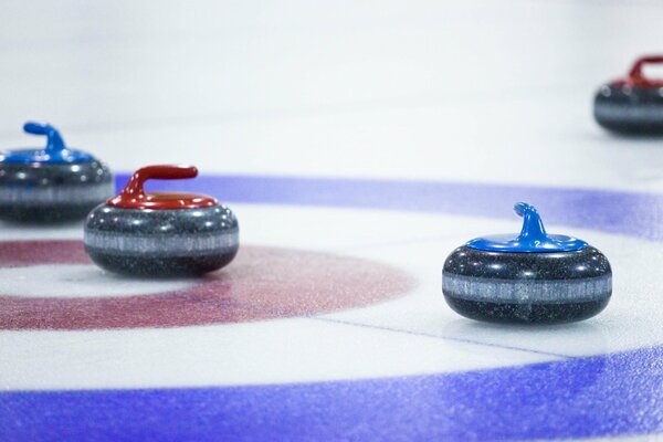 Curling-Spiel bei den olympischen Winterspielen