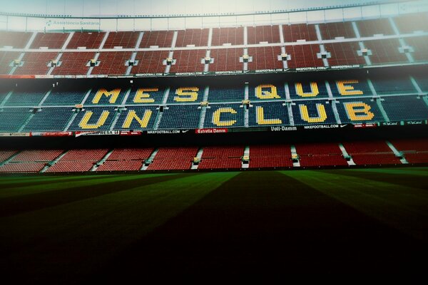 Camp Nou en el estadio de fútbol de Barcelona