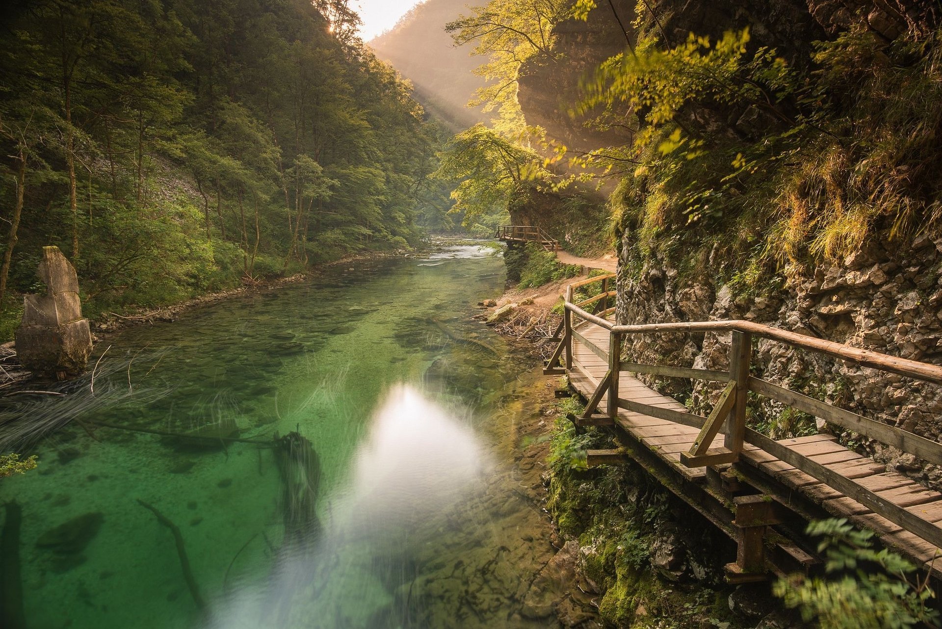 parco nazionale del triglav slovenia fiume montagne