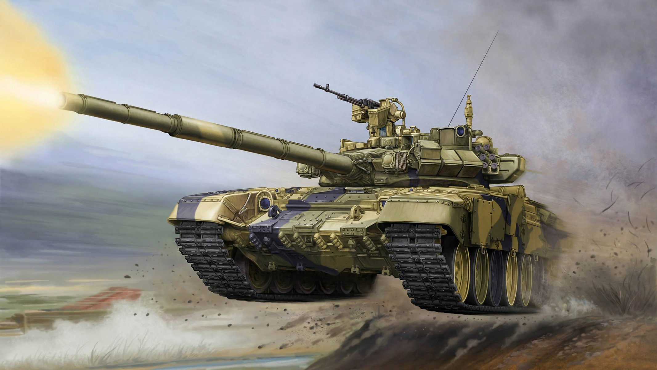 t-90 russo di combattimento serbatoio principale art