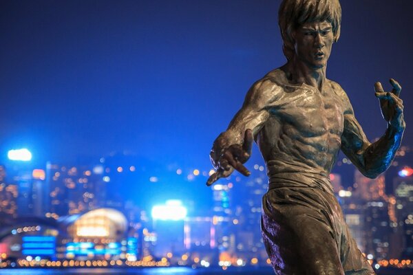 Bruce Lee monument à Gon Kong
