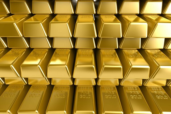 El símbolo de la riqueza son los lingotes de oro