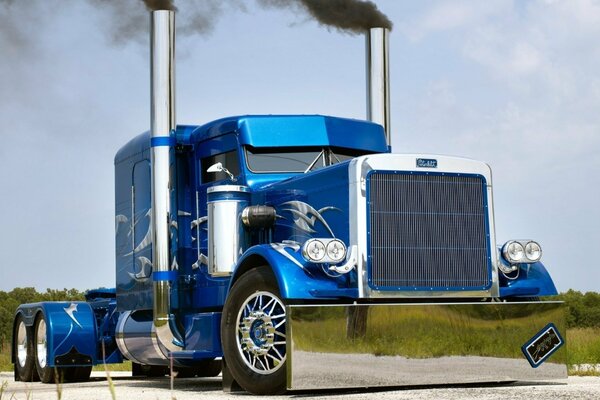 Elegante trattore americano Peterbilt 359