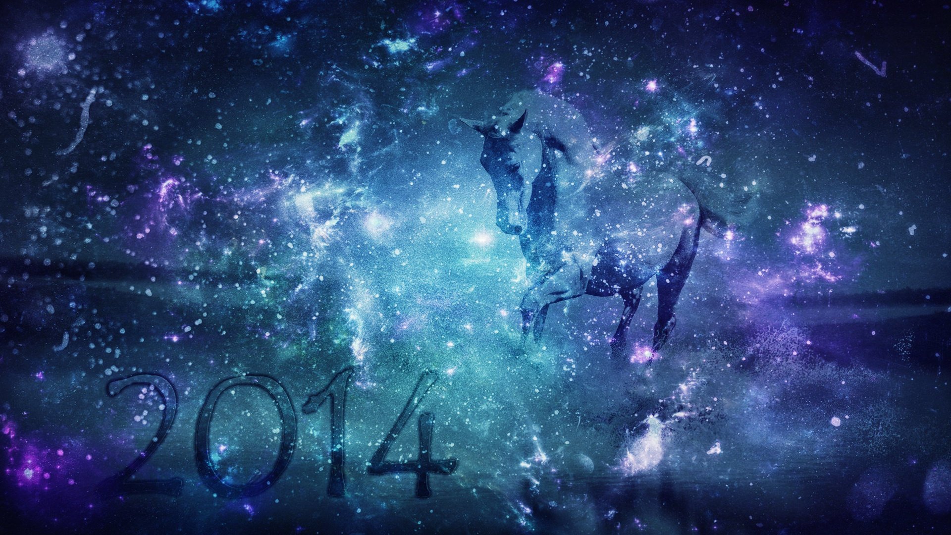 horse horse space space new year new year