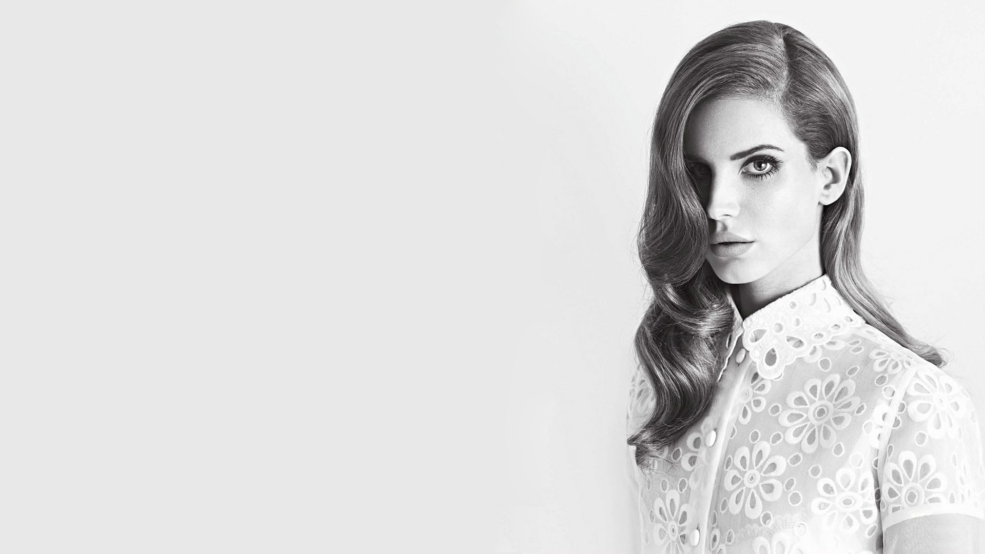 girl lana del rey hair view background