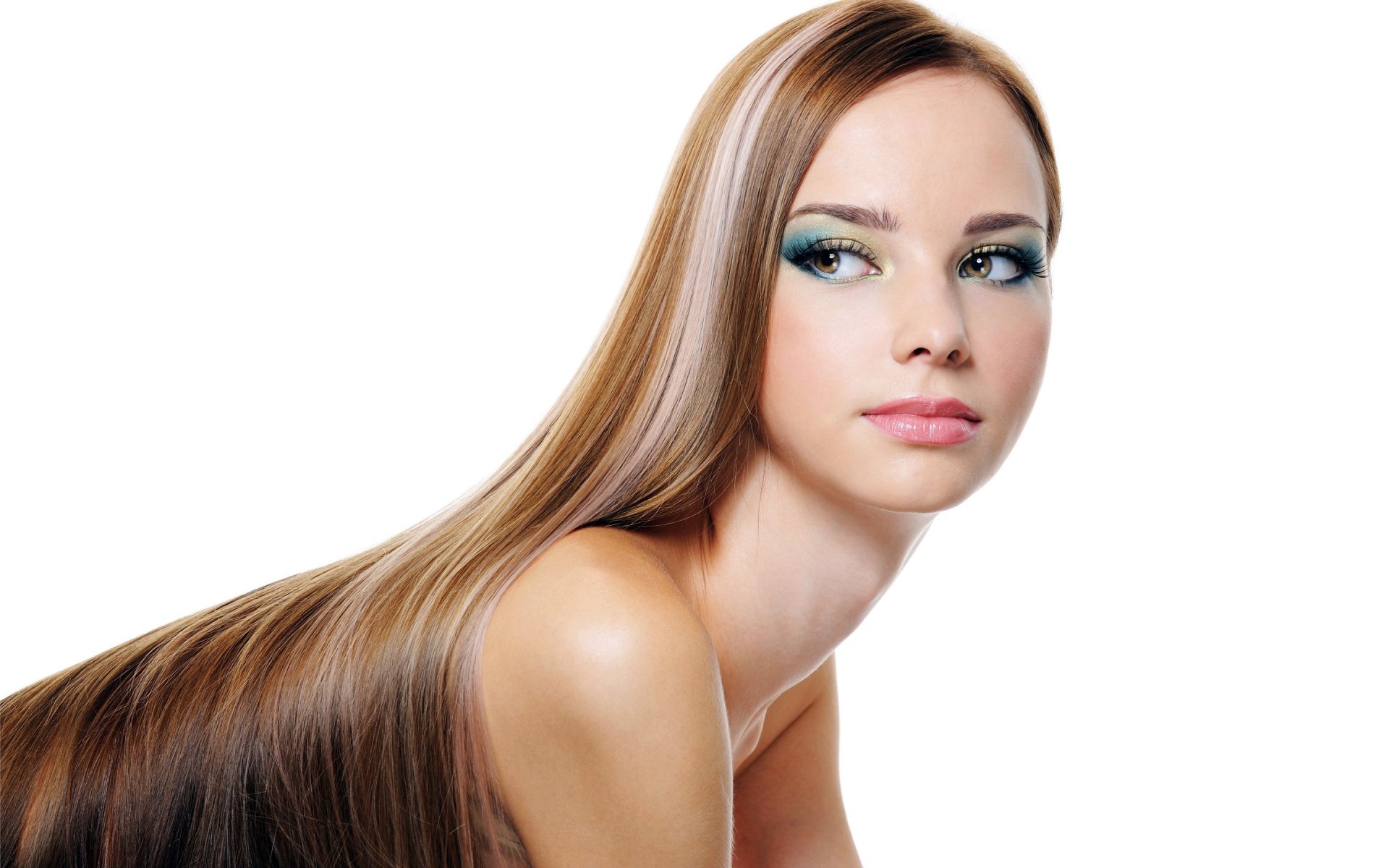 modello acconciatura capelli lisci sexy