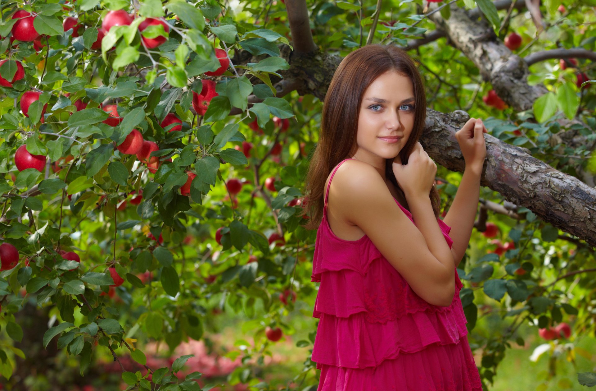 zlatka a modèle jardin pommier fille