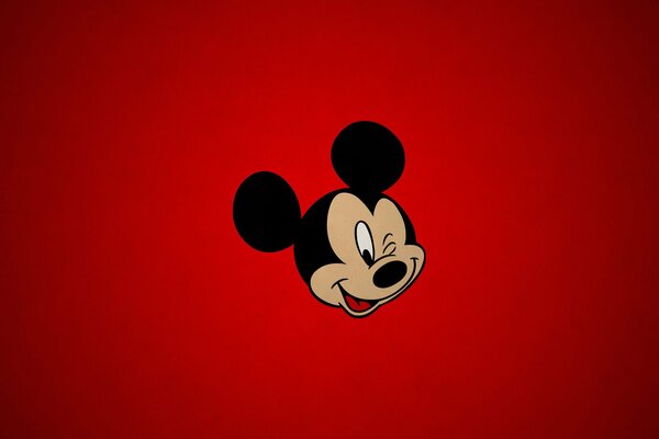 Logotipo de Mickey mouse de dibujos animados para niños