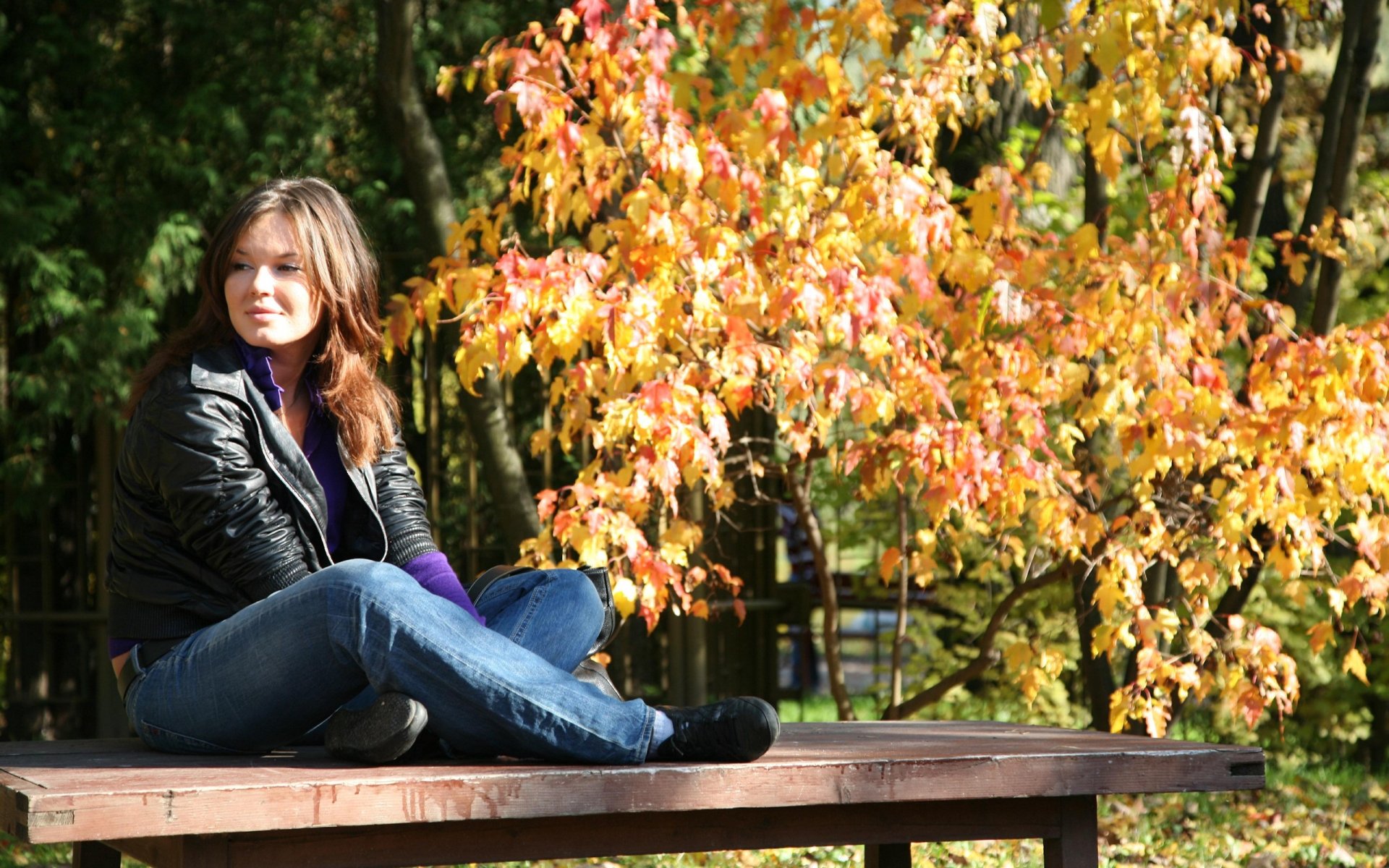 chica otoño octubre