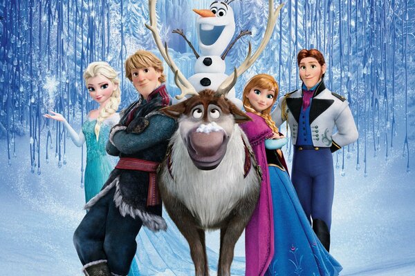 Tutti insieme Frozen cuore sven olaf kristoff