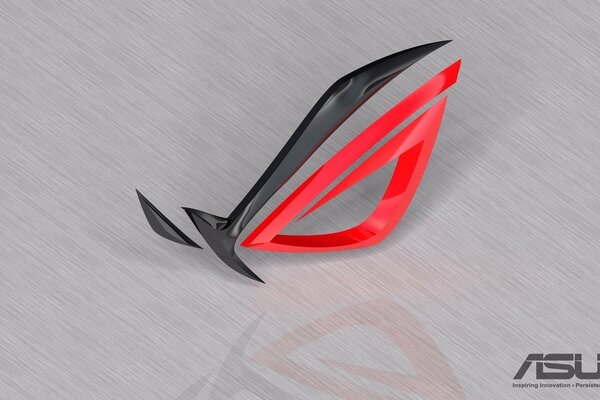 The ASUS logo consists of black and red lines