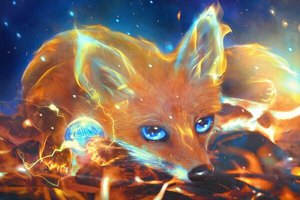 Мерцающие изображение лисы marilycia firefox fox