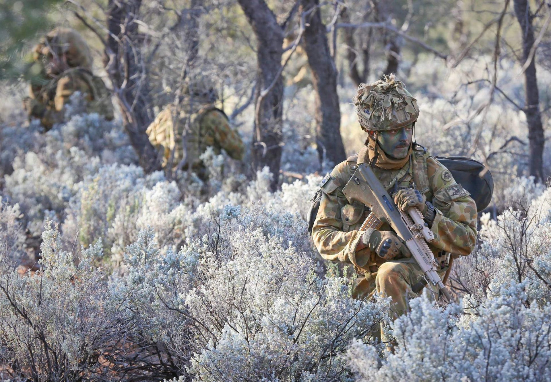 australische armee waffen soldaten