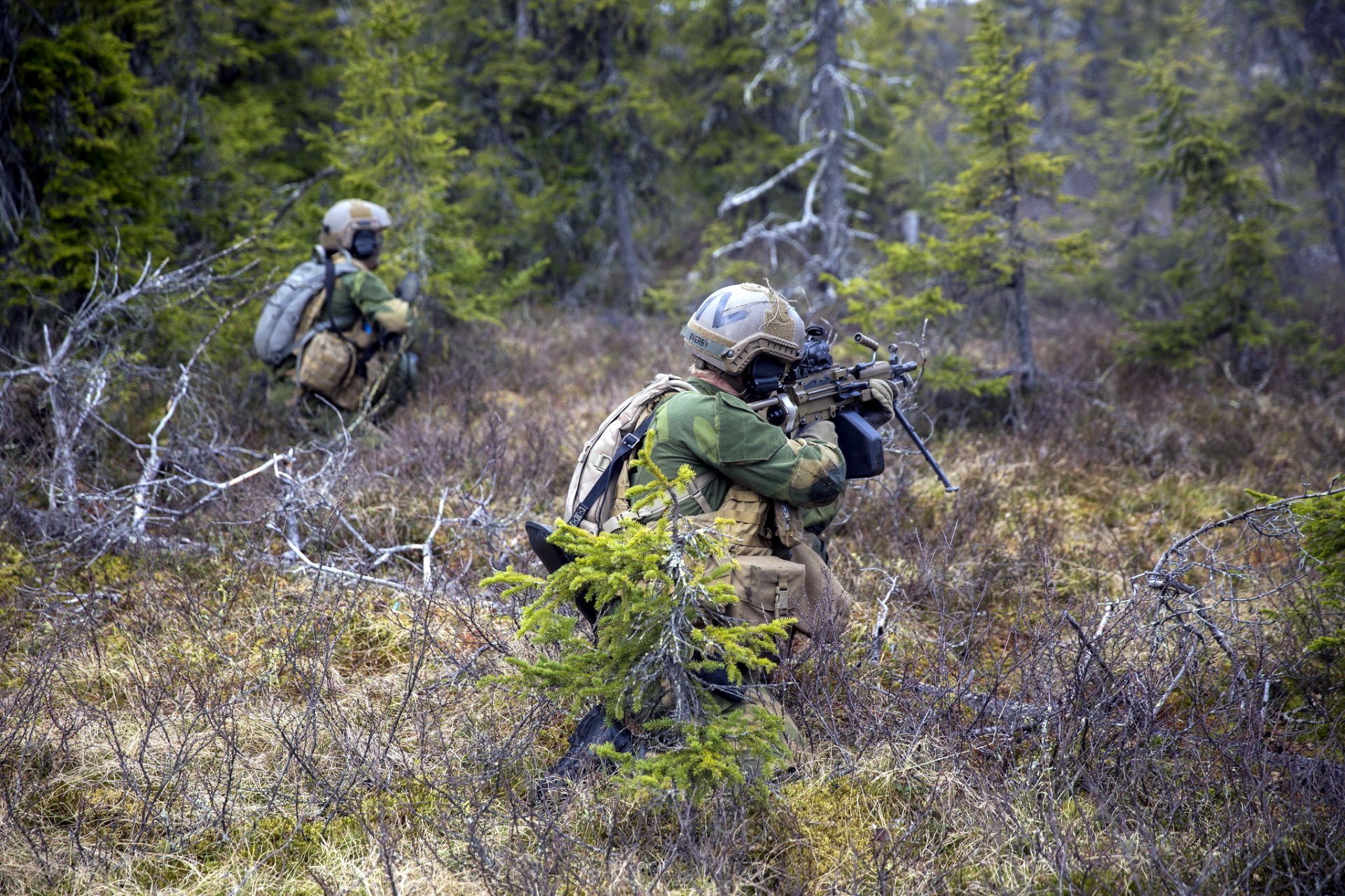 norweska armia żołnierze broń