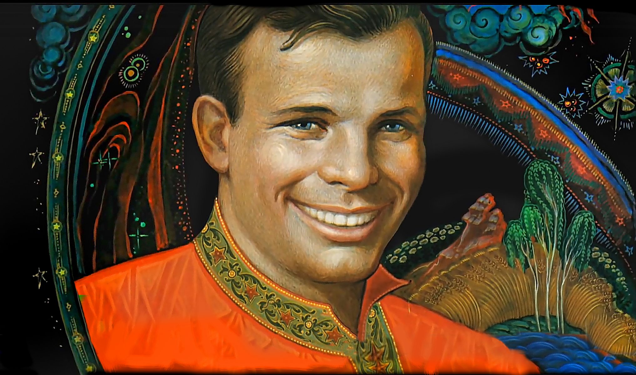 yuri gagarin cosmonaut legend hero smile