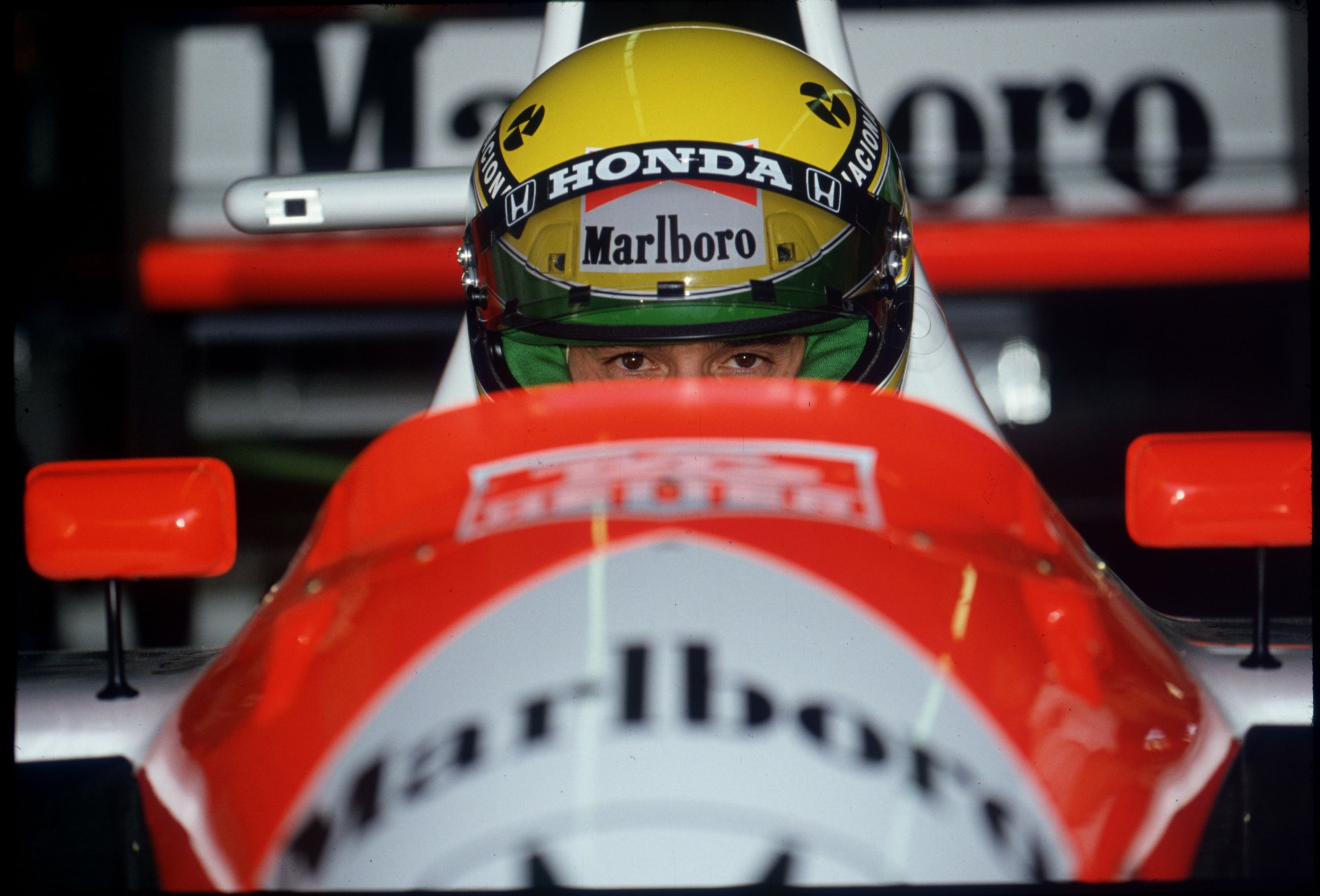 ayrton senna senna ayrton großer fahrer regenmann formel 1 f1 mclaren 1991 usa phoenix gp