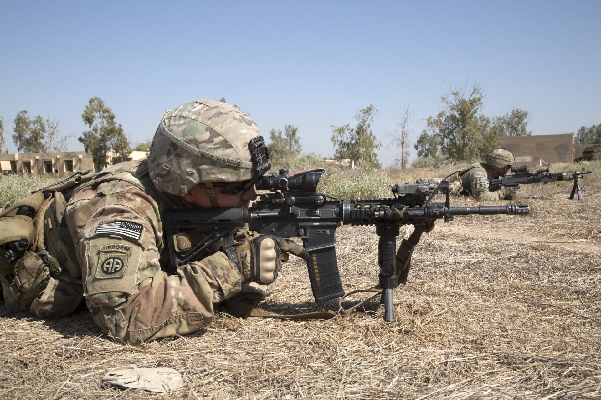 armée des états-unis soldats armes