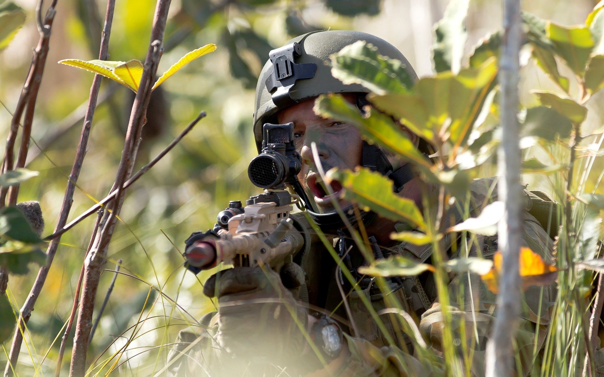 australische armee soldat armee waffe