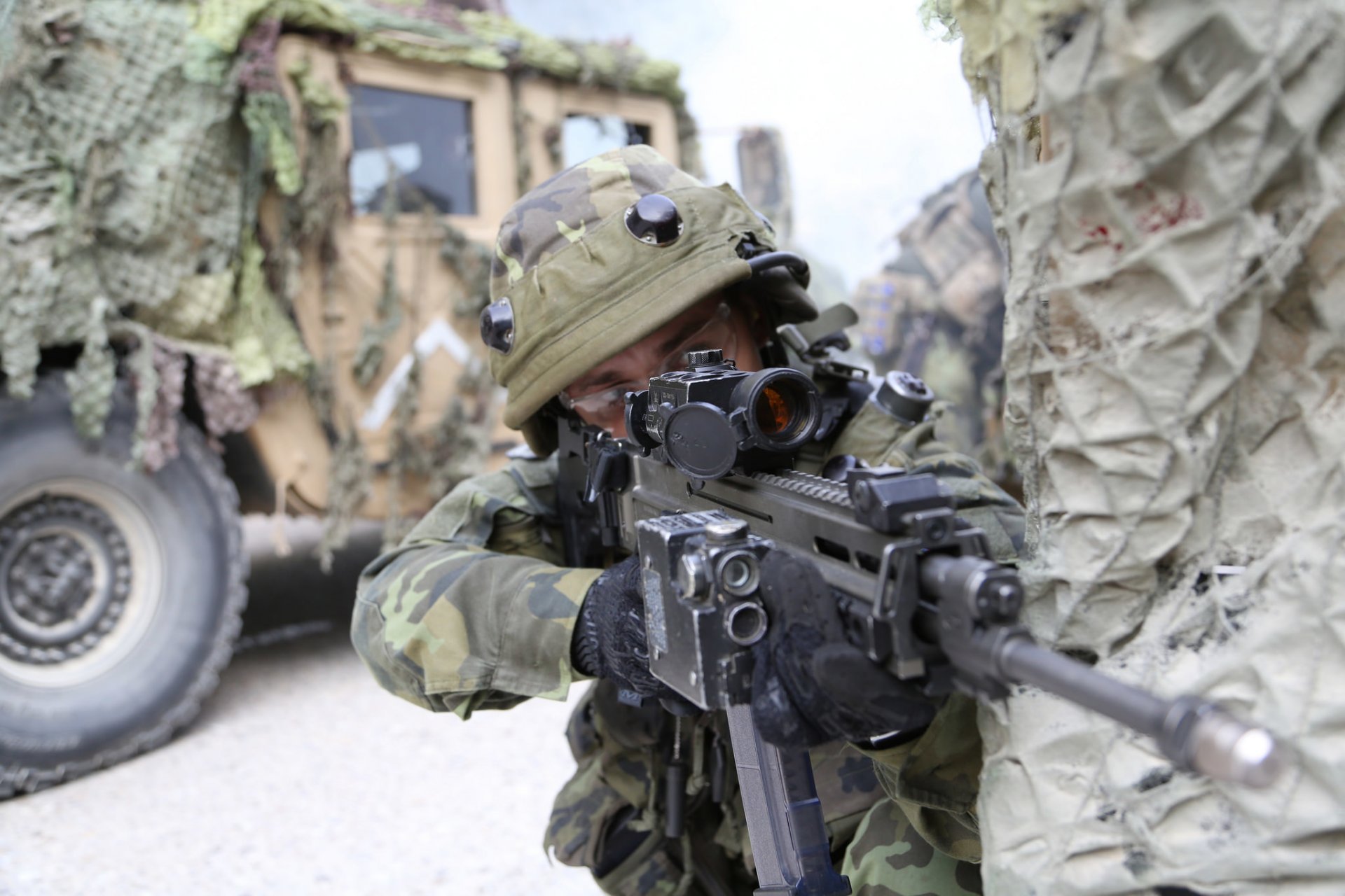 ejército checo soldado armas ejército