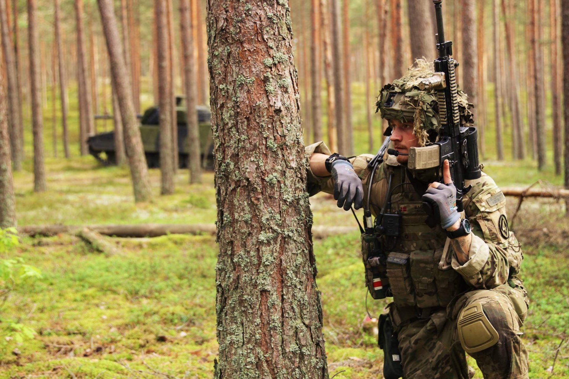 dänische armee soldat waffe