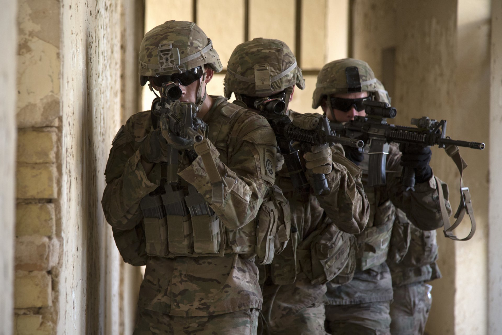 armée des états-unis soldats armes