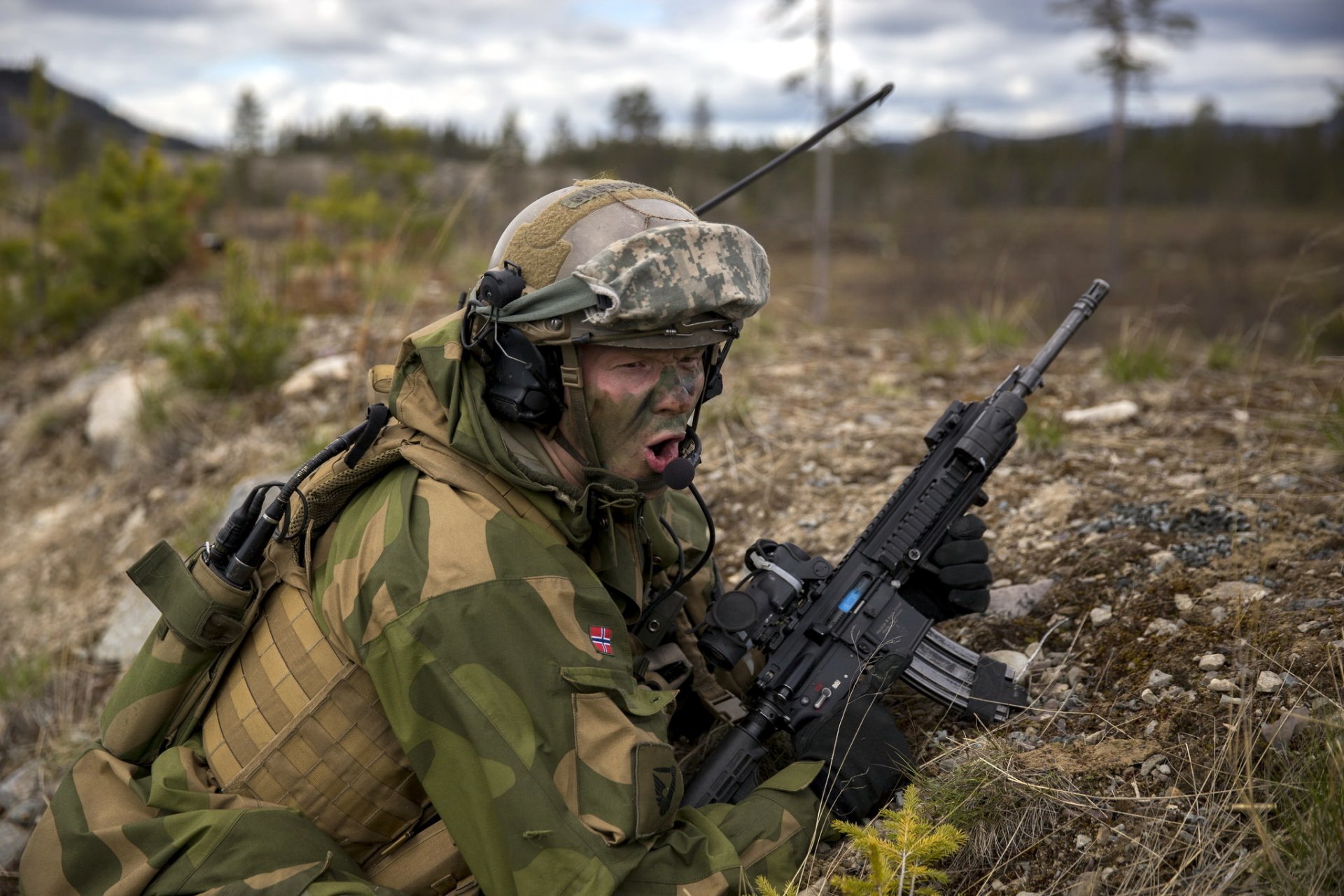 armée norvégienne soldat arme