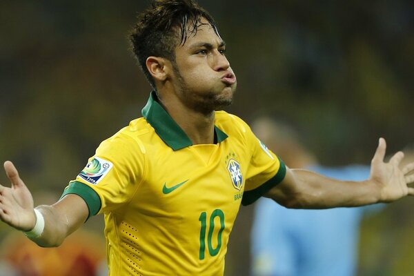 El futbolista Neymar de Brasil