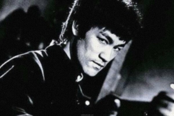 Fotografía de Bruce Lee de la película the Fighter 