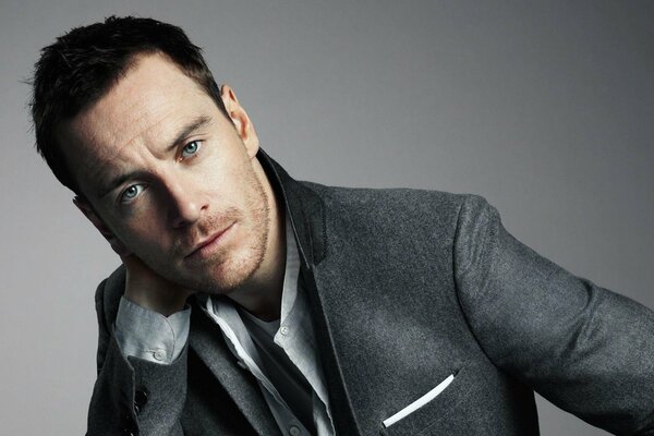 Michael Fassbender in a cool suit